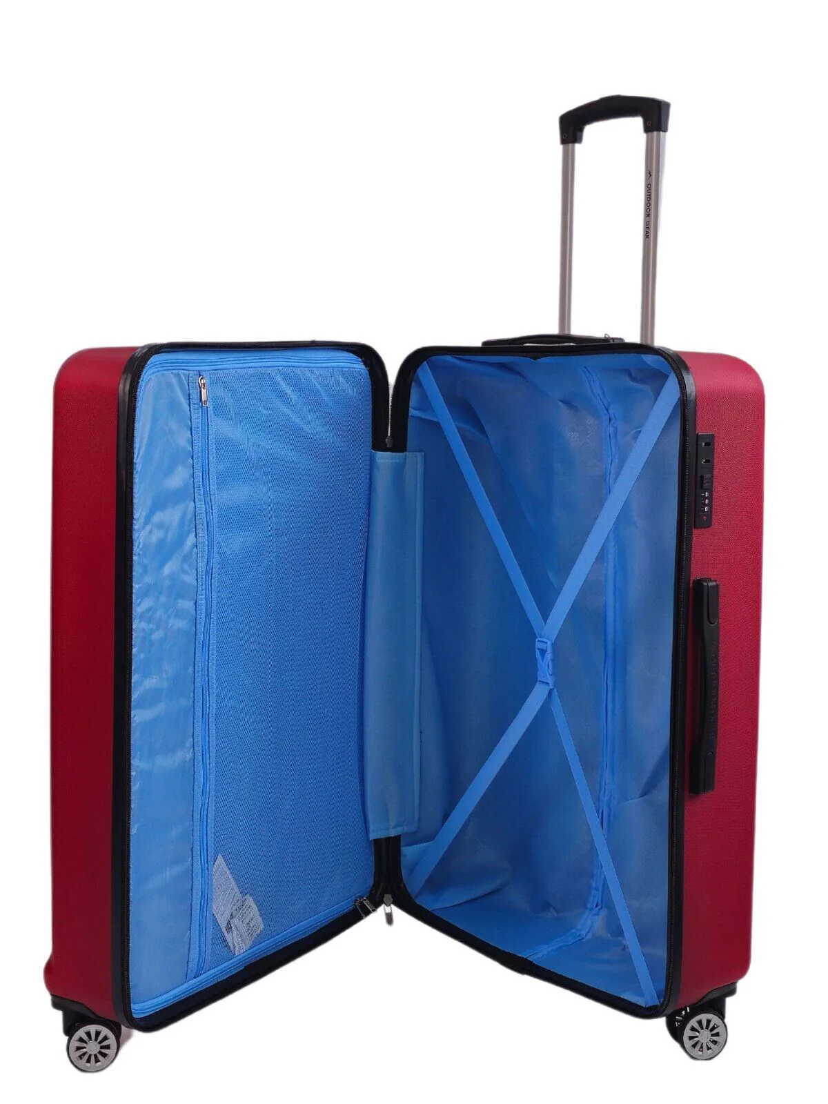Alsager Large Hard Shell Suitcase in Burgundy - Image 5