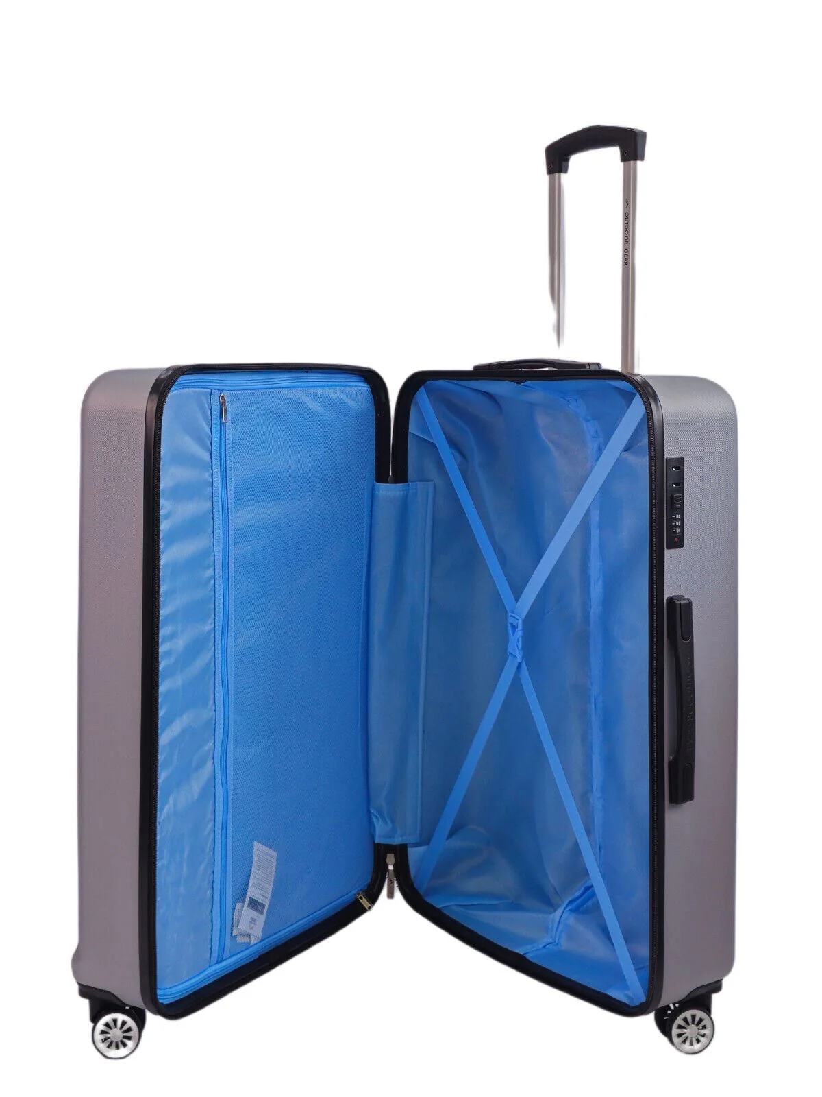 Alsager Large Hard Shell Suitcase in Silver - Image 5
