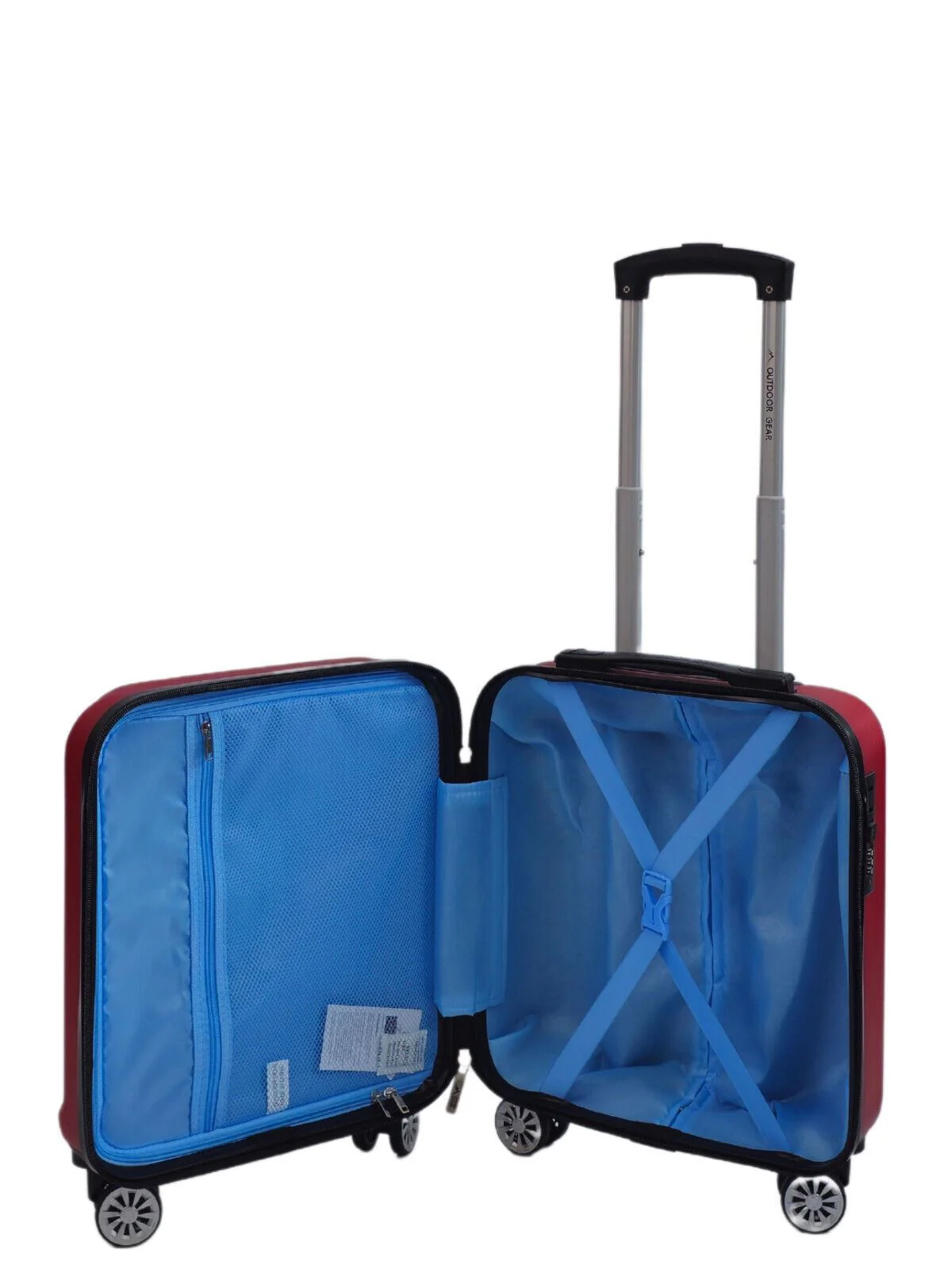 Alsager Underseat Hard Shell Suitcase in Burgundy - Image 5