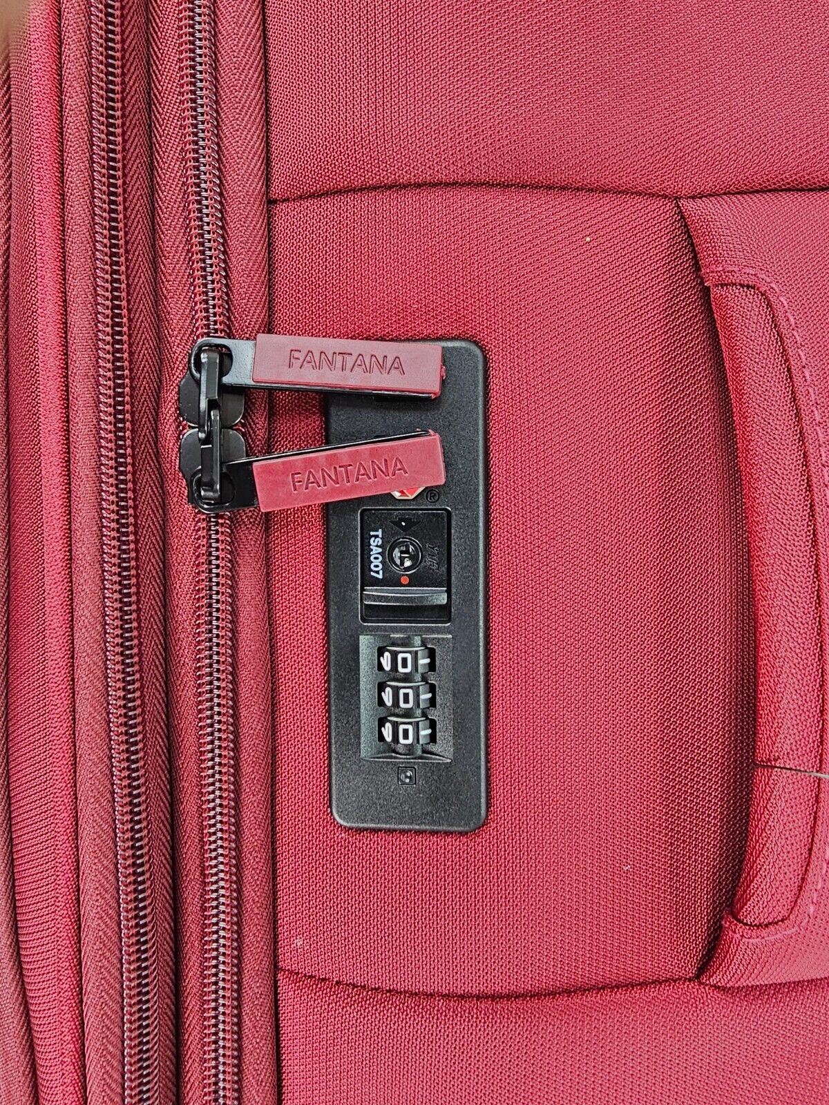 Bourne Cabin Soft Shell Suitcase in Burgundy - Image 8